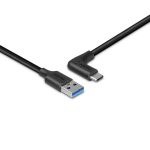 Cablu Lindy 3.2 USB A la USB C, 90°, lunngime - imagine 2