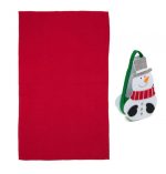 Prosop de bucatarie cu gentuta Snowman - imagine 2