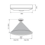Senzor de miscare aplicat IR Vivalux ROGER, 230V, IP20, Ø76x20.2mm, - imagine 2