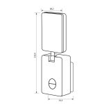 Aplica LED cu senzor de miscare Vivalux SQUARE ZURI, 10W, - imagine 2