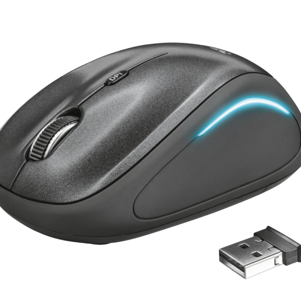 Mouse fara fir Trust Yvi FX Wireless Mouse - negru