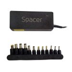 Incarcator Laptop SPACER SPNA-UNIV-12, 90W, Negru, 2 ani Garantie