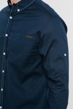 CAMASA CASUAL BARBATI DARK NAVY L - imagine 6