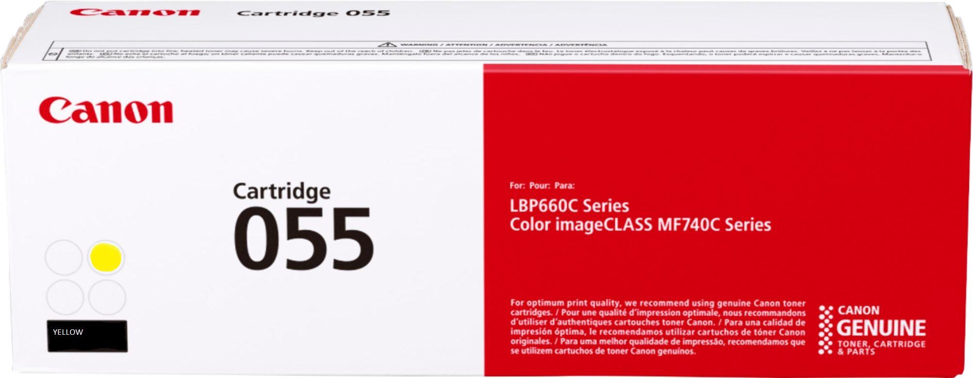 overlay_4105a567573c8cc8f4e93d5c0ab0dac0.jpg Toner Canon CRG055Y Yellow capacitate 2.1k pagini, pentru LBP66x, MF74x. - imagine 1