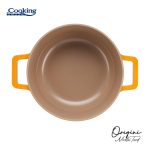 SEMIOALA ALUMINIU TURNAT + CAPAC 24x12 CM,3.9L, NICOLAI TAND, ORIGINI, - imagine 3