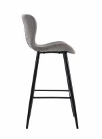 SET 2 SCAUNE DE BAR RETRO - LIGHT GREY - imagine 5