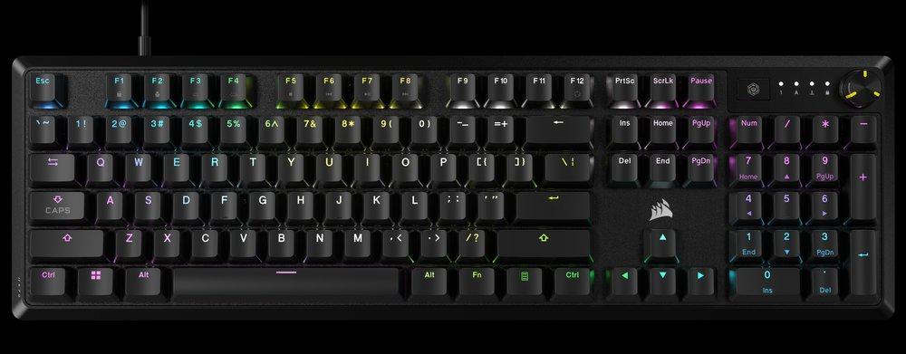 overlay_420b5c8cfd180db542796d7021f54772.jpg Tastatura Mecanica Gaming CORSAIR K70 CORE TKL, RGB, USB, negru - imagine 1