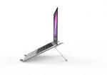 Suport laptop Serioux, SRXNCPU2, material aluminiu, dimensiune deschisă: 190x250x4mm,dimensiune pliată: - imagine 5