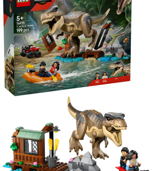 EVADARE PE RÂU DIN CALEA UNUI T. REX LEGO76975