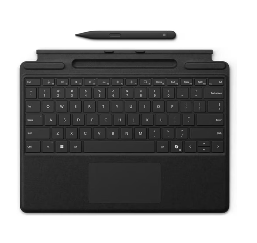 overlay_42e6989eed987140eb0bad8407015ad5.png MS SurfacePro Keyboard Platinum + Pen Bk - imagine 1