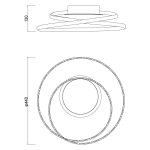 Plafoniera LED Vivalux ODEON, 38W, 2143 lm, lumina neutra (4000K), - imagine 2