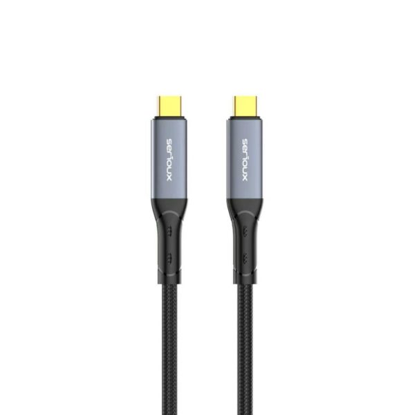 Cablu Serioux USB-C la USB-C, 240W, E-marker Chip integrat, viteza