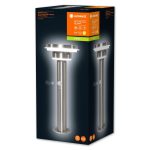 Stalp LED solar pentru exterior cu senzor de lumina si