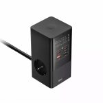 Incarcator Retea Baseus PowerCombo Tower, 35W, 4 porturi, Negru - imagine 2