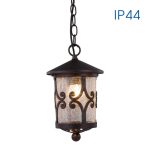 Pendul tip felinar Vivalux JARDIN, E27, max. 1x60W, IP44,155x155x1000mm, COFFEE,