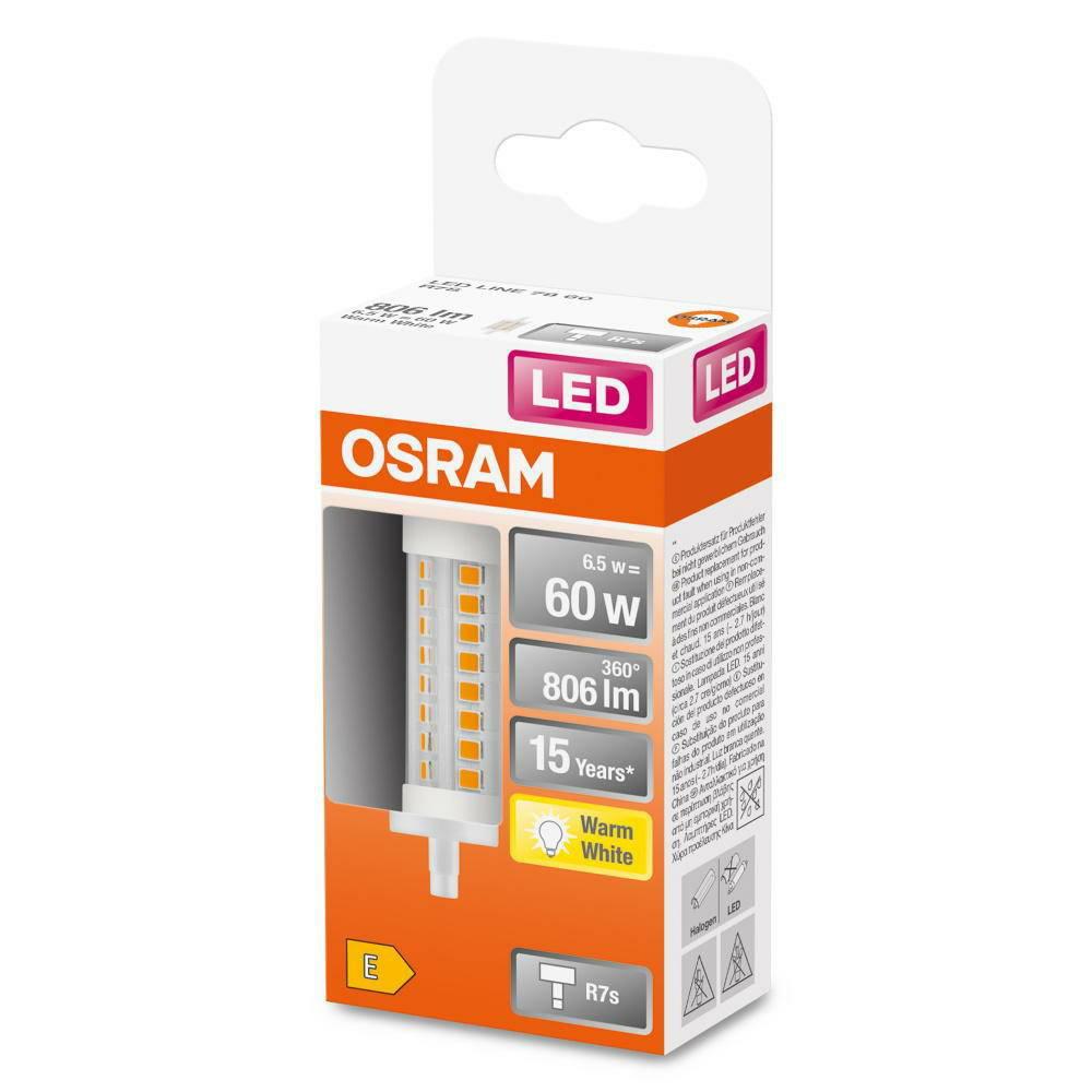 overlay_4524f8f0d88f4629610982089b5acc7c.jpg Bec LED Osram LINE, R7s, 6.5W (60W), 806 lm, lumina - imagine 1