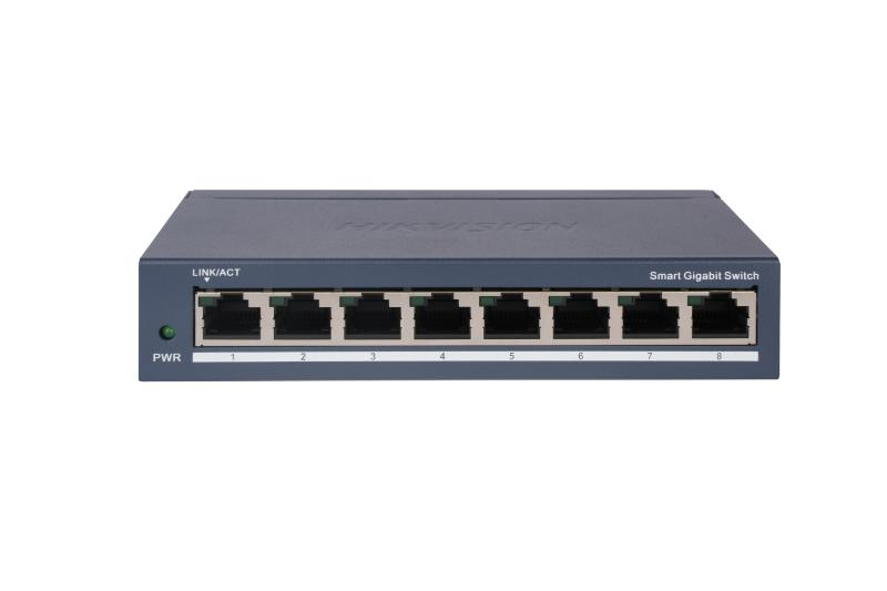 overlay_4550533c3978f753663162139befda4b.png Switch 8 porturi Gigabit Hikvision DS-3E1508-EI(V2), L2, Smart Managed, 8 - imagine 1