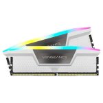 Memorie RAM Corsair Vengeance RGB White, 32GB DDR5, 6000MHz, CL36