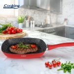 TIGAIE GRILL ALUMINIU FORJAT 28x4CM, RED STONE, COOKING BY HEINNER - imagine 4