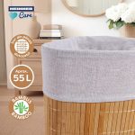 COS DE RUFE DIN BAMBUS  PENTRU COLT, 35x35x60 CM, - imagine 3