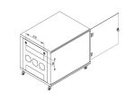 Rack de podea 19" Triton 12U 600x1000mm usa fata sticla - imagine 3