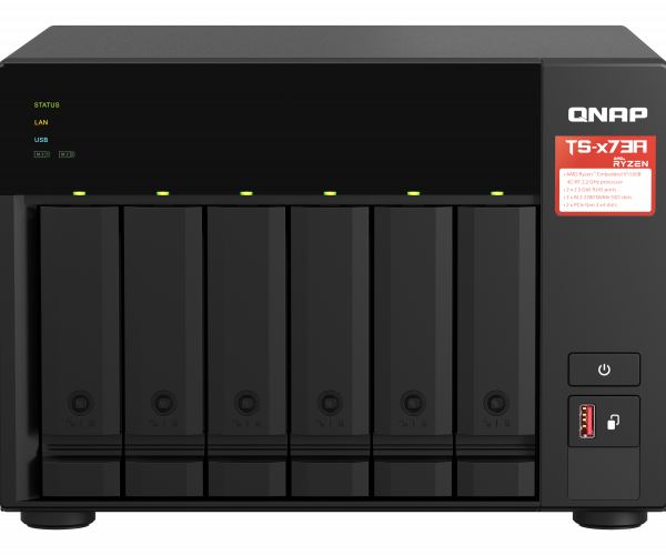 NAS QNAP 673A 6-Bay, CPU AMD Ryzen V1000 series V1500B
