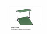 HEINNER SEZLONG CU PARASOLAR 186X55X24CM VERDE - imagine 4