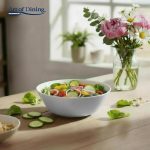 SET 6 BOLURI SALATA OPAL ALB 16 CM, AIDA, ART - imagine 2