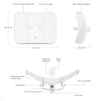 Ubiquiti Unifi U6-Long range WIFI 6 access point, standard WIFI - imagine 2