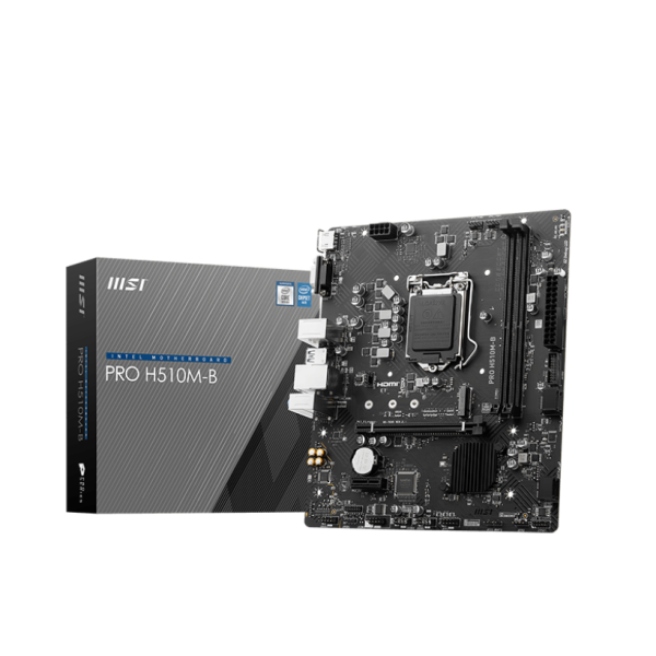 Placa de baza MSI PRO H510M-B, Socket 1200, DDR4, Micro-ATX