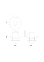 Aplica pentru exterior Philips INYMA, 1xE27, max 25W, IP44 ,245x260x230mm, - imagine 3