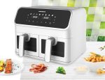 FRITEUZA DUBLA CU AER CALD HEINNER DUALFRY SUPREME HAF-H8DB17WH - imagine 3