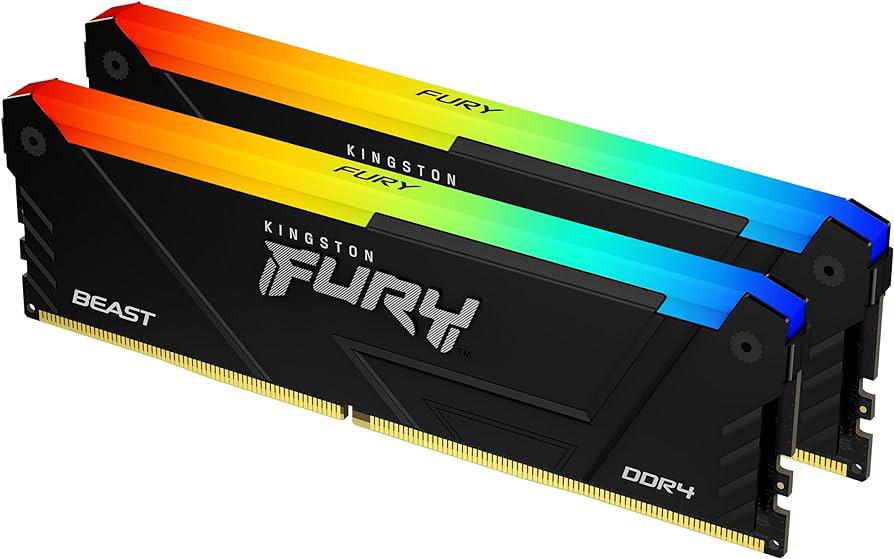 overlay_490a54cf9845faf3ec1b732f382f3a18.jpg Memorie RAM Kingston FURY Beast RGB, 16GB DDR4, 3200MHz, CL16 - imagine 1