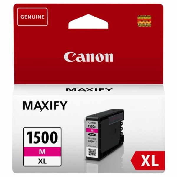 Cartus cerneala Canon PGI1500XLM, magenta, Dual Resistant High Density, capacitate