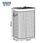 COS DE RUFE DREPTUNGHIULAR DIN BAMBUS,  40x30x60 CM, 70 - imagine 4