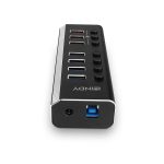 Hub Lindy 7x porturi USB 3.0,dintre care 3x porturi USB - imagine 2