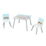 Set 2 scaune +birou Cars, U-Grow - imagine 2