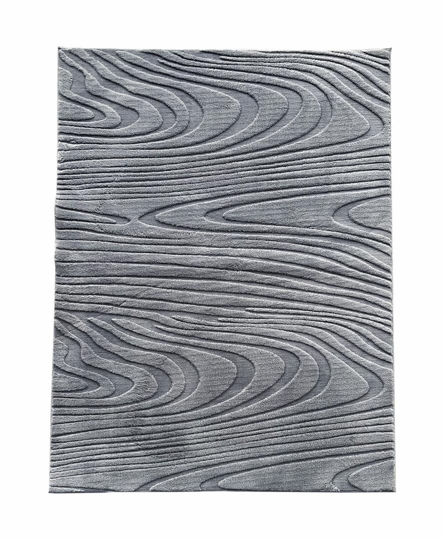 overlay_4aa2ad83efd8ede64297623c1ae81d94.jpg Covor, model in relief,Wave, 120x160 Gri - imagine 1
