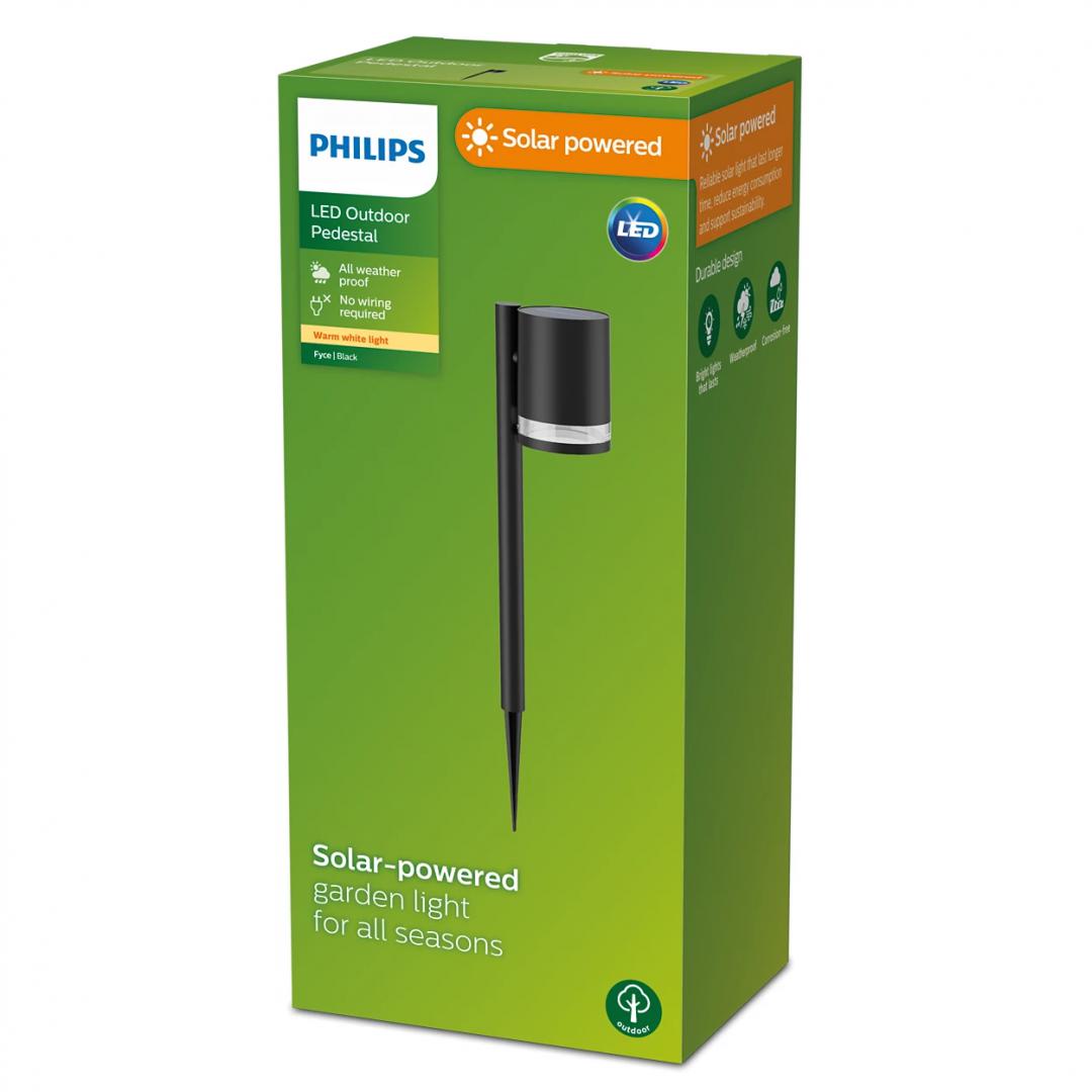 overlay_4aab1e63816243e2c3dffef8e790a1b9.jpg Lampa LED solara pentru exterior cu spike Philips FYCE, 1.5W, - imagine 1
