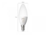 Bec LED RGB inteligent Philips Hue B39, Bluetooth, E14, 5.3W, - imagine 3