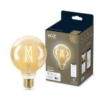 Bec LED inteligent vintage (decorativ) WiZ Connected Filament Gold G95 - imagine 3