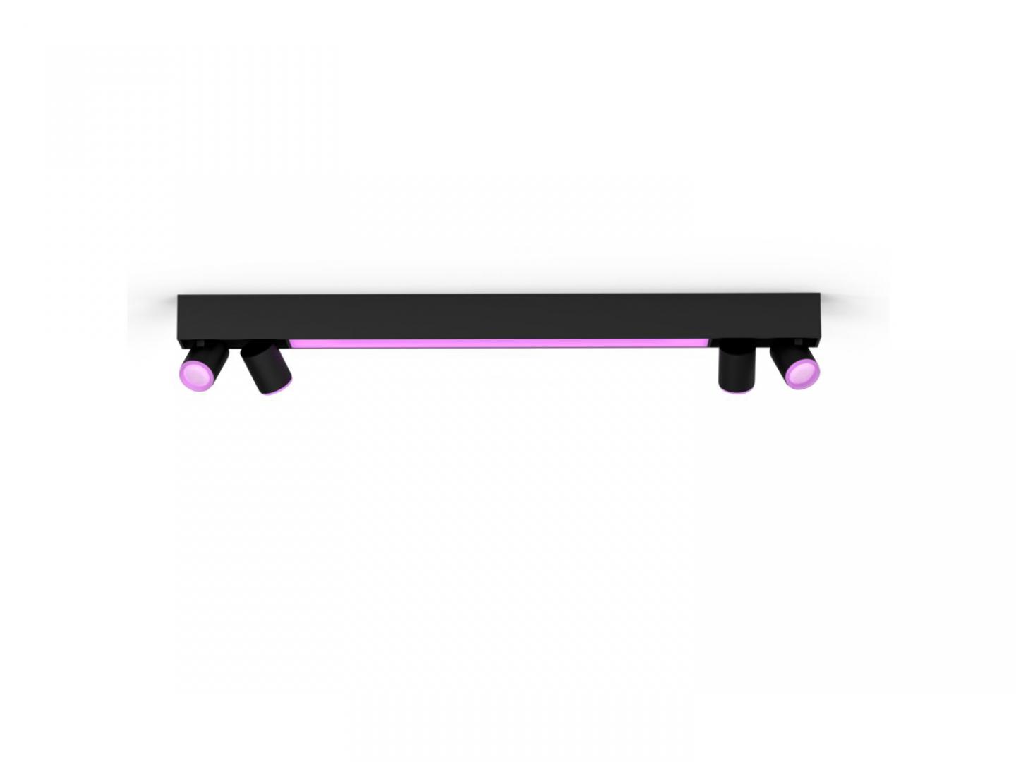 overlay_4b15410c4a5b9b9e243fd6761622e240.jpeg Plafoniera LED RGB Philips Hue Centris, Bluetooth, cu 4xGU10, 4x5.7W+LED - imagine 1
