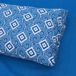 Lenjerie dubla 100% bumbac 4 piese, Blu - imagine 4