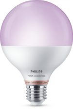 Bec LED RGB inteligent Philips Glob G95, Wi-Fi, Bluetooth, E27,11W(75W), - imagine 2