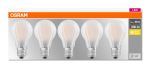 5 Becuri LED Osram Base Classic A, E27, 7W (60W),