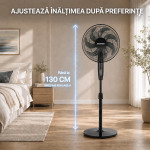 VENTILATOR CU PICIOR HEINNER HSF-M750DBK - imagine 7