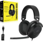 Casti Gaming Head-band Corsair HS65 SURROUND, Wired, Negru - imagine 5
