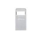 Memorie USB Kingston DataTraveler Micro 256 GB, USB 3.2, Argintiu