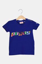 TRICOU  LOGO MULTICOLOR COPII  ROYAL BLUE-8