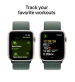 Apple Watch SE GPS 44mm Starlight Aluminium Case with Lake - imagine 5